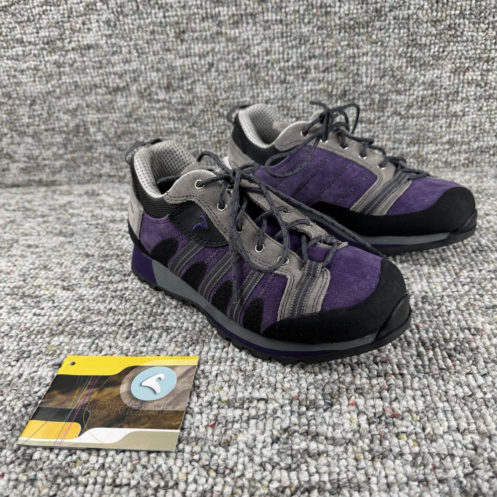 Boreal Aztec Shoes Mens 7 Approach Trainers Trail Hiking Vibram Soles Purple